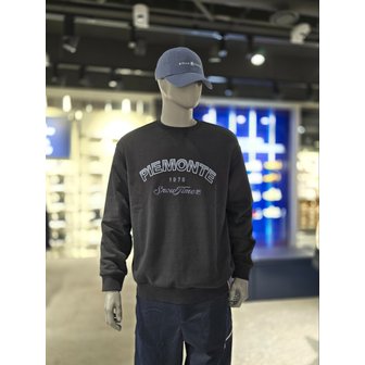 휠라 [파주점] 공용  기모  그래픽 맨투맨(FS2POG4102X-BLK)