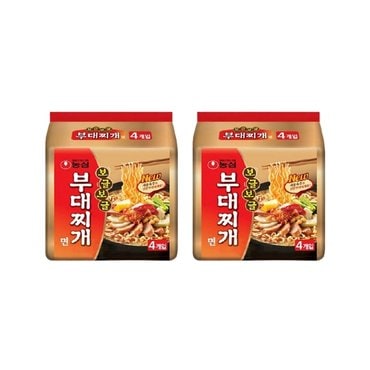  농심 보글보글 부대찌개면 멀티 4개입 x 2팩 / 총8봉