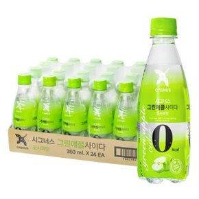 시그너스 그린애플 사이다 제로, 350ml, 24개