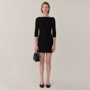 FW24 Boatneck Little Dress Black