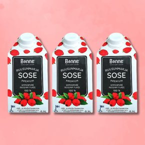 본네 로즈힙 퓨레 주스 500ml 3개