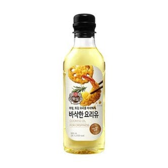  CJ제일제당 백설 바삭한 요리유 500ml x6개