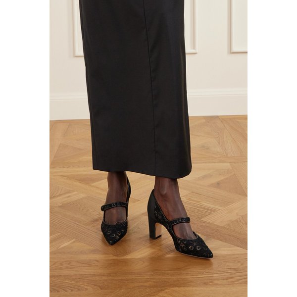 캠파리바 새틴 트림 레이스 메리 제인 펌프스 46376663162937231