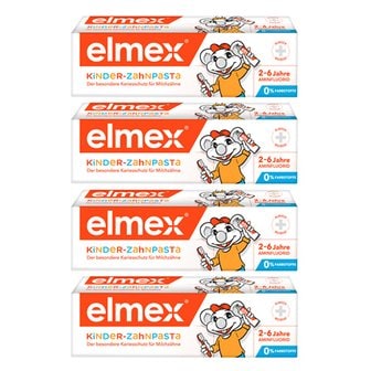  (독일) 엘맥스 elmex 킨더 치약 2~6세 50ml 4개