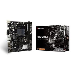 BIOSTAR AMD B450 MicroATX Ryzen 5000 LAN [ B450MHP ] 칩셋 탑재 마더보드 시리즈 프로세서