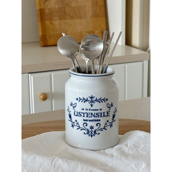 블루로즈 수저통 L MADE IN JAPAN