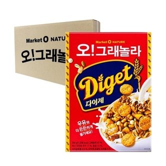  오리온 마켓오네이처 오그래놀라 다이제 250g 6개입 [박스]