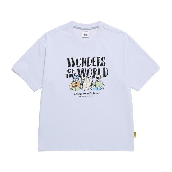 [부산점] N252UTS080 116 내셔널지오그래픽 리젠아스킨 트래블1 그래픽 세미오버핏 반팔 티셔츠