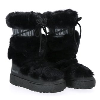 문부츠 [부산점] 로고 80D2450210 N001 문부츠 인조 퍼 하이 부츠 여성 방한 부츠 신발