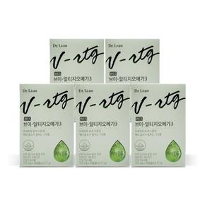 브이 알티지 오메가3 757mg x 30캡슐 5개 Ss