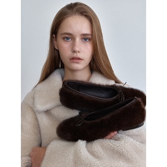 릴리슈(lilyshoe) melbourne flat shoes_chocolate