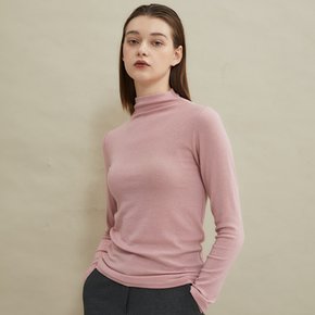 Wool HalfTurtleneck Pink