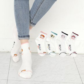 국내생산 면 패션양말 캐릭터 학생양말 중목 단목 링글 골지