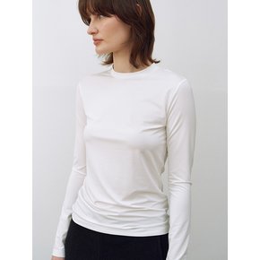 Slim Fit Long Sleeve Top White