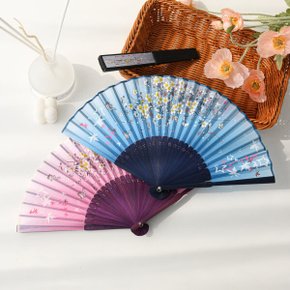 저렴한 실크 접이식부채/예쁜 접부채/대나무 접이식부채/실크부채/대나무부채/예쁜부채/꽃부채