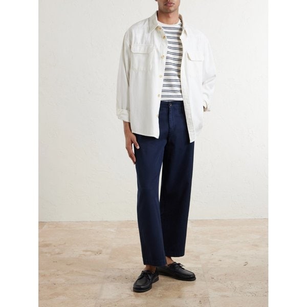 미스터 피 배럴 레그 코튼 트윌 팬츠 46376663163004577