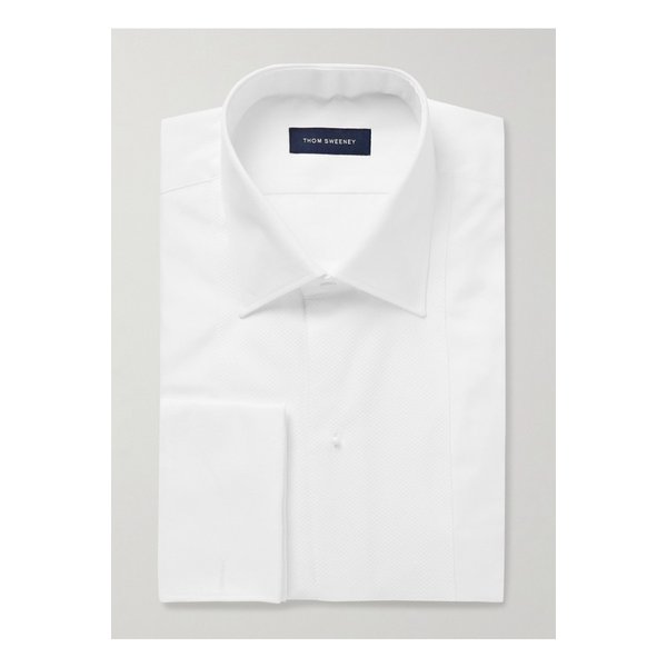 톰 스위니 마르셀라 비브 프론트 포플린 피케 턱시도 셔츠 1647597345219211