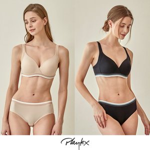 플레이텍스 [Playtex] 플레이텍스 노와이어 볼륨업 4종 [라이트베이지+블랙] PXW3O0104_T