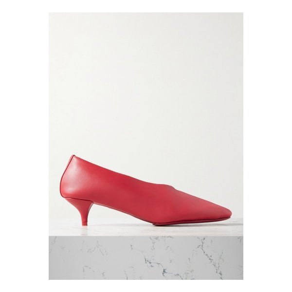 세인트 아그니 소프트 글러브 가죽 펌프스 레드 46376663162851010
