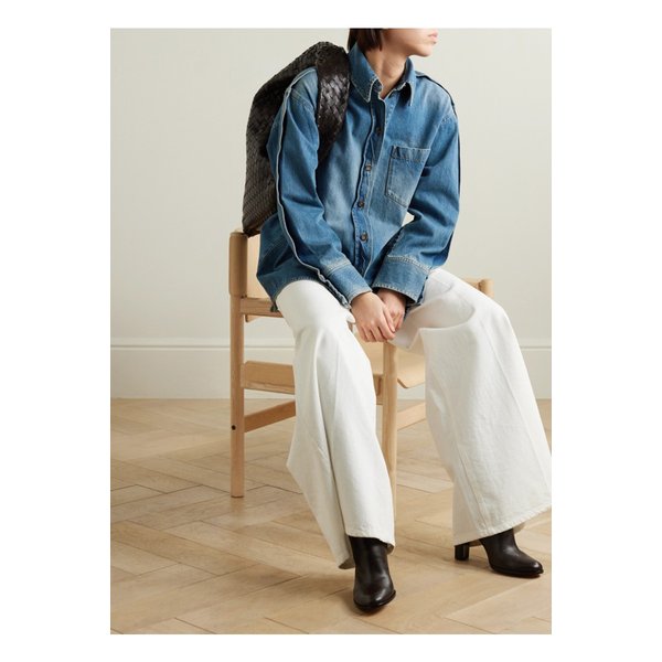 핀턱 데님 셔츠 블루 1647597325051685