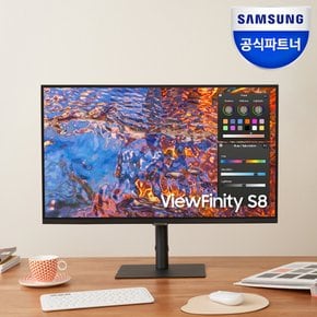 뷰피니티 S8 S27B800 27인치 4K 모니터 HDR400 IPS패널 USB-C 90W DM