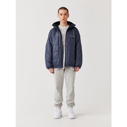 CIRCLE EMBO WOOLIKE RDS DOWN JACKET