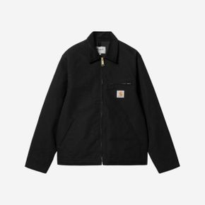 칼하트 WIP 오가닉 디어본 캔버스 디트로이트 자켓 블랙 리지드 - 스프링 Carhartt WIP Organic