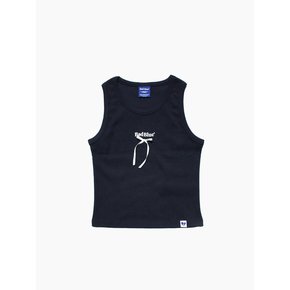 Ribbon Logo Sleeveless Navy