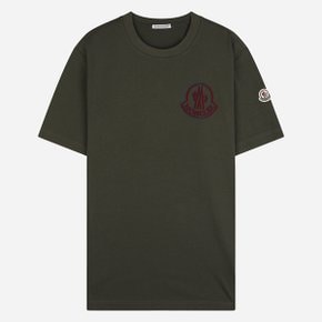 [시흥점] [몽클레어]5F 8C00057 89AZ9 889 로고 코튼 반팔 티셔츠 그린