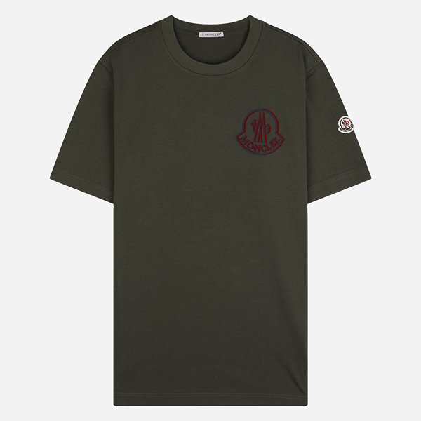 [시흥점] [몽클레어]5F 8C00057 89AZ9 889 로고 코튼 반팔 티셔츠 그린