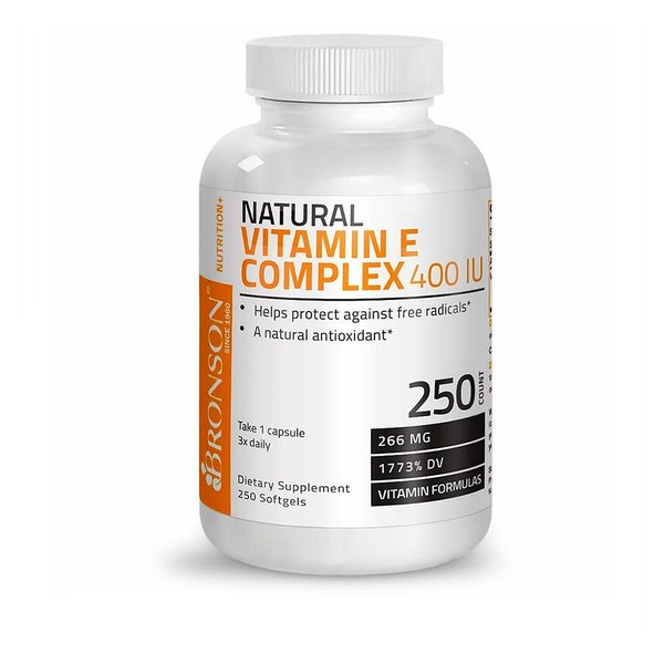[해외직구]브론슨 비타민E 네츄럴 컴플렉스 400IU 250소프트젤/ Bronson Vitamin E Natural Complex 266mg