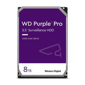 웨스턴 디지털 WD 퍼플 프로 HDD 8TB CMR 3.5 SATA 7200rpm 256MB WD8001PURP-EC 웨스턴