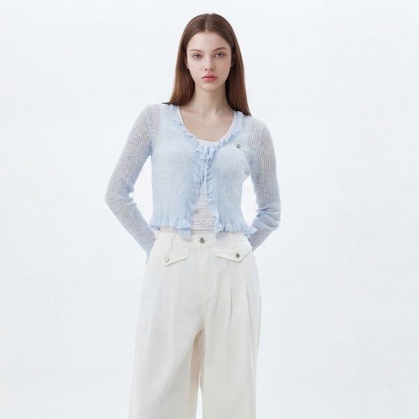 [시흥점] 여성 러플포인트 썸머 가디건 (ES2EK901)