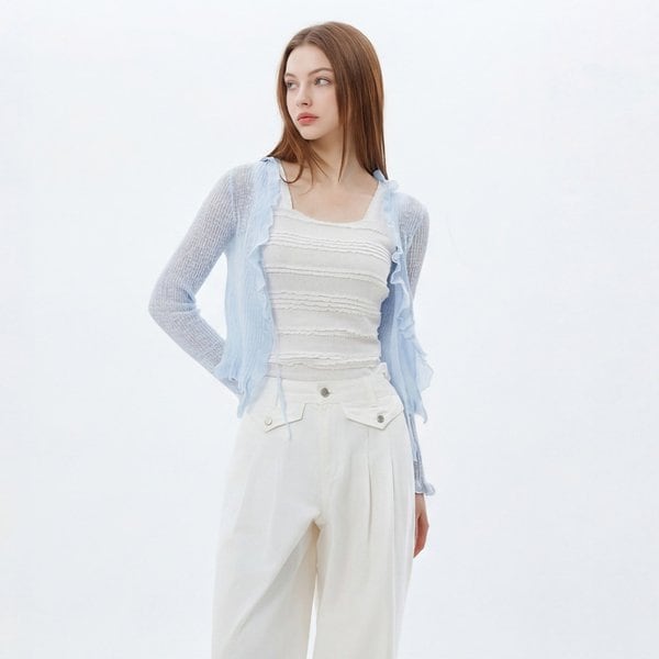 [시흥점] 여성 러플포인트 썸머 가디건 (ES2EK901)