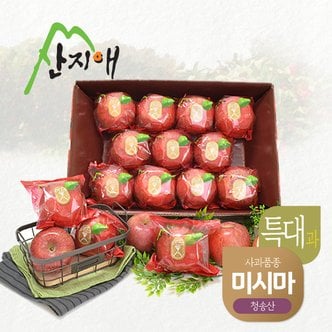  산지애 씻어나온 꿀사과 4kg 1box (특대과) / 청송산 미시마 , 당도선별