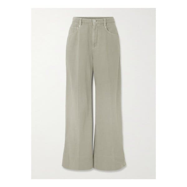 브루넬로쿠치넬리 하이웨이스트 와이드 진 그린 1647597355277458