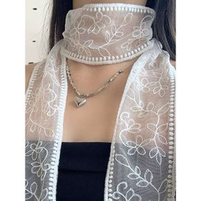 플라워 자수 레이스 넥 스카프 G6SAC008P _P416982501