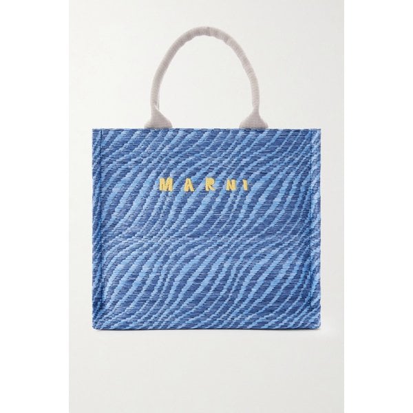 바스켓 스몰 자카드 라피아 토트백 46376663162975046