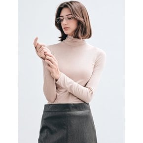 ESSENTIAL SLIM TURTLENECK_CLASSIC BEIGE