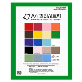 실습용 문구용 점착식 A4 칼라시트 CSH-1401 라이트그린 50매