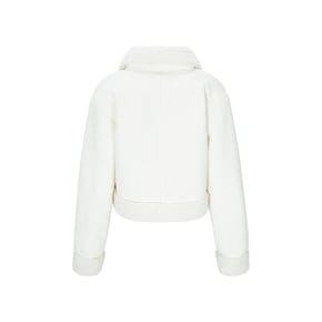 FLUFFY SHEARING COAT-IVORY