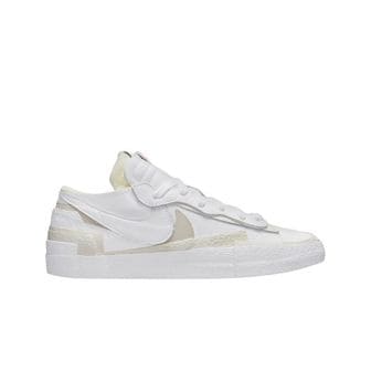  나이키 x 사카이 블레이저 로우 화이트 페이턴트 레더 Nike x Sacai Blazer Low White Patent Le