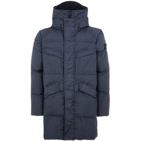 STONE ISLAND 스톤아일랜드 22FW 771570123 V0020 와펜패치 크링클랩스 롱패딩 네이비 남성 패딩