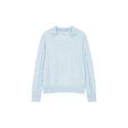 볼드 립 조직 카라 니트 IA13452990141