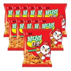 농심 닭다리 너겟 후라이드 치킨맛 130g x 12개 농심 닭다리 닭다리너겟 치킨맛과자 치킨향과자