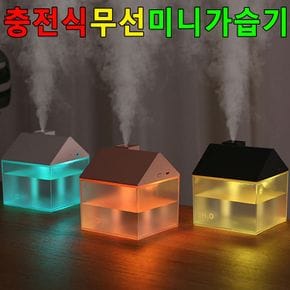 무드등 미니가습기 투명물통 대용량 탁상용 LED가습기