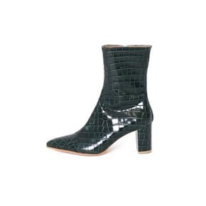 Barneys Croco Ankle Boots  kaki