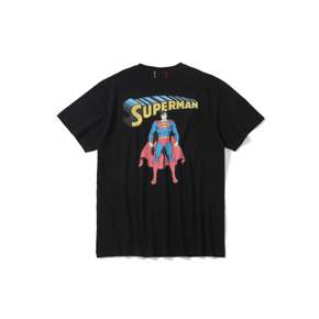 U FR SUPERMAN SS T-SHIRTS 블랙 EVR LS1FA01U BK