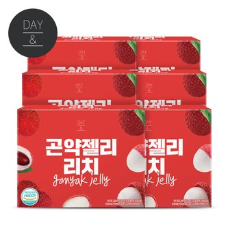 참앤들황토농원 데이앤 곤약젤리 리치 130ml x 10팩 6박스