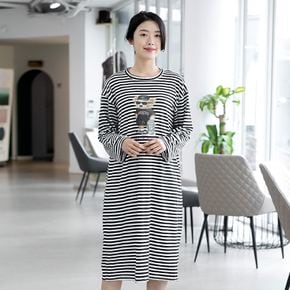 엄마옷 피치 단가라 원피스 12SDF8902 중년여성/50대/60대/70대/빅사이즈/할머니옷